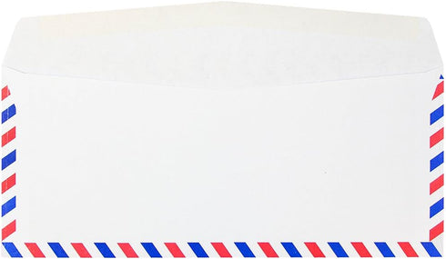 JAM PAPER #10 Airmail Envelopes - 4 1/8 x 9 1/2 - White, 50/Pack