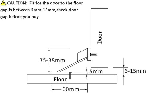 Magnetic Door Stop - Brushed Satin Nickel Floor Metal Magnetic Door Catch - Heavy Duty Silver Doorstop