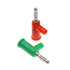 Qingdinu 40 4MM PCS Banana Plug Stackable Pure Copper Screw Type Without Welding Audio Multimeter Pen Connector(Yellow)