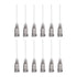 uxcell 20 Pcs 16G Plastic Dispensing Needles, 1" PTFE Glue Needle Tube Blunt Luer Lock Tips with PP Flexible Needle for