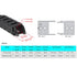 1 Meter Drag Chain Cable Carrier, 7x7mm Closed Type for 3D Printer and CNC Machines with Screwdriver Tool