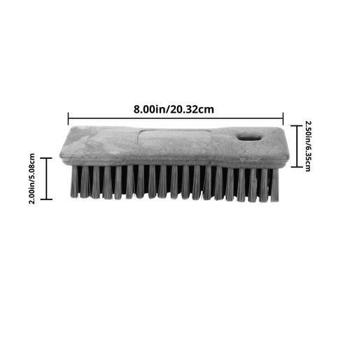 SPARTA Comfort Grip Scrub Brush, Hand Brush for Bathroom, Kitchens, 8 Inches, Black