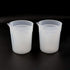 ULAB Scientific Plastic Beaker Set, 5 Sizes 50ml 100ml 250ml 500ml 1000ml, Stackable with Spout, UBP1007