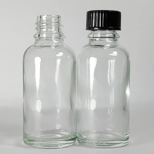 Bioll 30ml (1 oz) Glass Bottle, Essential Oil Bottle with Lid for Perfume, Aromatherapy, Lab Refillable Sample Vials -