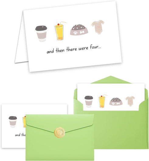 JYfeel Funny Baby Shower Card-Pregnancy Announcement & New Baby Congratulations-Funny New Born Card-Welcone