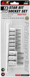 Performance Tool W1385 9-Piece Tamper Proof Star Bit Socket Set