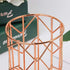 Pen Holder for Desk, Makeup Brush Holder, Rose Gold Metal Wire Pencil Cup Holders