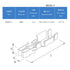 50 PCS 2.0 Series Car Fuse Box Terminal, 2.0 Vehicle Instrument Plug Spring Terminal Block BX2201-2