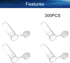 5ml Microcentrifuge Tubes 300PCS, Clear Round Centrifuge Small Sample Bottle Vials for Lab, Plastic Snap Tubes