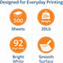 O2ktb 8.5 14 Inch, 92 20 lb, 1 (500 Legal Size Copy Paper x Bright White, Smooth Surface Printer Paper, Reliable