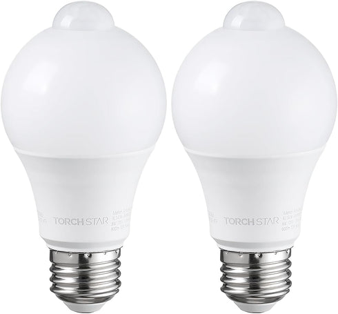 TORCHSTAR LED Motion Sensor Light Bulb, 9W (60W Equivalent), 900LM, E26 Base, A19 Motion Activated for Laundry,