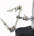 Desk Magnifier Loupe, 3.5X 12x Tabletop Helping Hand Soldering Tools with LED Lights
