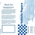 Vehicle Papers Wallets, Car Document Holders, 50 per Pack in Blue