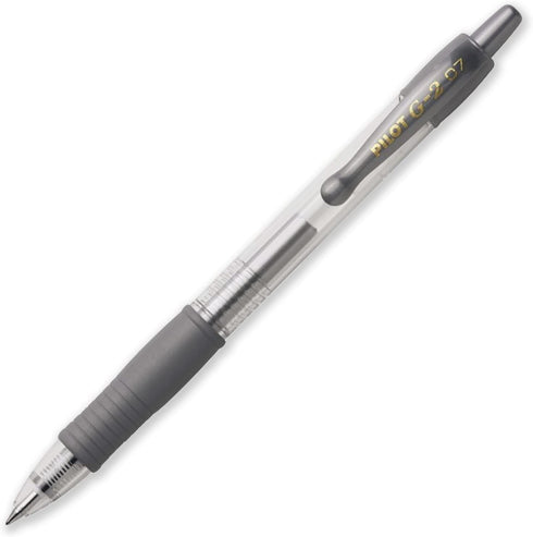 Pilot G-2 Retractable Gel Ink Rollerball Pens - 0.7mm Nib Tip - Wallet Set of 6 - Metallic Tones by Pilot
