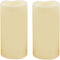 2 PCS 3" x6" Waterproof Outdoor Battery Operated Flameless LED Pillar Candles