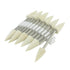 Luo ke 10mm Wool Felt Polishing Bits - 1/8'' Shank Conical Shape Wool Felt Buffing Polishing Points for Dremel Rotary Tool (Pack of 12)
