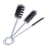 1197K77EA 715245 Nylon Tube Brush, Black Bristle, Smooth Tip, 2" Brush Length, 1/4" Diameter, 6" Length