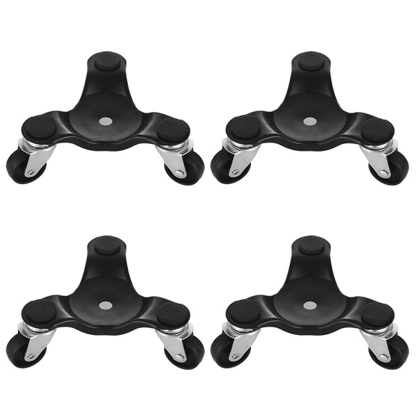 FactorDuty 4 Pack 3 Wheel Mover's Dolly Moving Furniture Dolly Furniture Mover