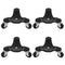 FactorDuty 4 Pack 3 Wheel Mover's Dolly Moving Furniture Dolly Furniture Mover