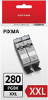 PGI-280XXL PGBK Black Ink Cartridges, Compatible for Canon 280 281 Ink Cartridges for TR8620A TR8520 TS9120 (2 PGBK)
