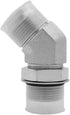 (2-PACK) 6802-06-06-NWO Hydraulic Hose Adapter Fitting 3/8" Male JIC 37° Flare with 45° Elbow Connector