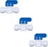 CHIOSHIO EZRODI 3 Pack Push-to-Connect Plastic Shut Off Valve Fitting (1/4-in OD x