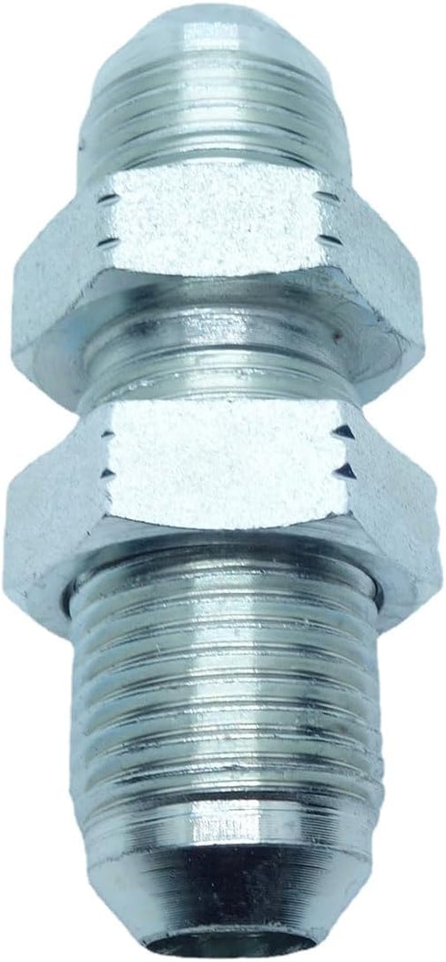 1 Piece 1/2#8 JIC 37° Male Flare to #8 1/2 JIC 37° Flare Bulkhead Union Adapter