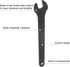 uxcell 16mm Single Open End Spanner, High Tensile Steel Wrench Hand Tool for Automotive Repair, Black