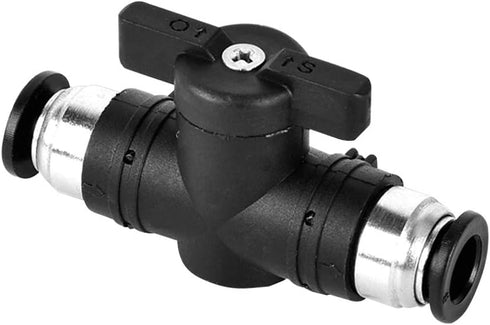 Beduan Push to Connect Fitting Ball Valve, 12mm Tube OD Pneumatic Air Flow Control Adapter