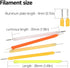 generic 10 3V 120MA 38MM Bulb Bulbs Bulb Pcs LED Filament Edison LED Incandescent Light Accessories,Cold/Warm