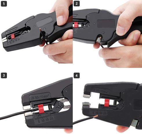 Automatic Wire Stripper/Wire Cutter, 2 in 1 Tool for 32-7 AWG Wire Stripping & Cutting