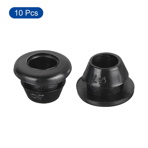 uxcell 10Pcs Rubber Grommets, 8mm Mount Dia for 5mm ID Rubber Hole Plugs, Wiring Grommets for Firewall Protection