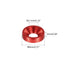 MECCANIXITY 50pcs M3 Counterbore Washers, 8mm Anodized Aluminum Alloy Head Gaskets for RC/FPV/PC/Drone Parts