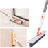 SZLFKJ 2 1 Grout Cleaning Brush with Adjustable Long Handle, V-Shaped Grout Scrub Brush for Tile Floors, in Stiff