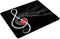 Custom Smooffly Gaming Mouse Pad, Treble Love and Music Notes, Non-Slip Rubber Comfortable Design