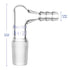 Glass 90 Degree Vacuum/Gas Adapter, Borosilicate Glass Bent Inlet with 14/20 Inner Joint for Lab Supply