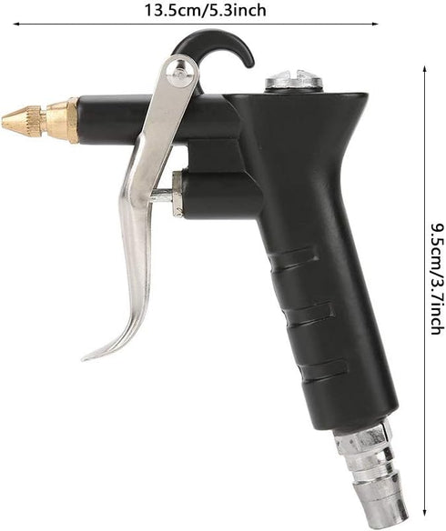 Air Compressor Duster, 1/4" High Pressure Blow Gun with Pistol-Grip Connector and Extension Nozzle for Pneumatic