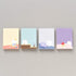 SET 4 Packs, 4 100 400 Monolike Memopad Gureum's Daily Life design - Different Designs, Sheets Per Pad, Total Sheets