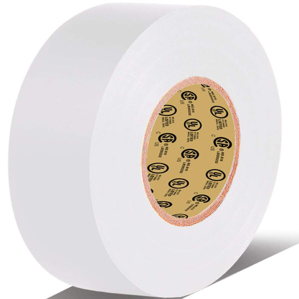White Electrical Tape, 66 feet x 3/4 inch, Waterproof, Flame Retardant, Strong Adhesive, 600V