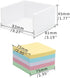 Memo Pads with Cube, 500 Sheets Note Pads in Cube, 3x3 Inch White Note Holder, Non-Sticky Notepads for Home Office