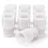 stonylab Silicone Stopper with Thread, 19# Natural Silicone Septum Stopper Fit for 19/22 Outer Joint Lab Glassware, Sleeve Type, Pack of 10