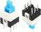 uxcell 40 Pcs 7mm x 7mm PCB Tact Tactile Push Button Switch, Self Lock, 6 Pin DIP