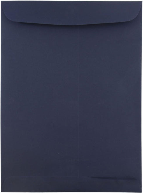 JAM PAPER 9 x 12 Open End Catalog Premium Envelopes - Navy Blue - 25 Pack