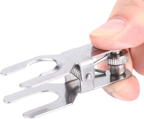 Stainless Steel Spherical Pinch Clamp, Lab Clamp Pinch Clip, Glass Ball Clamp Tools (18#)