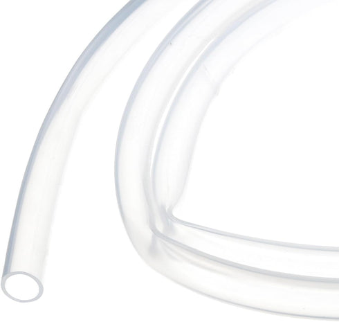 1m(3.3ft) 9mm(3/8") ID x 12mm(1/2") OD Clear Silicone Tubing, Industrial Plastic Tubing for Pump Siphoning Draining