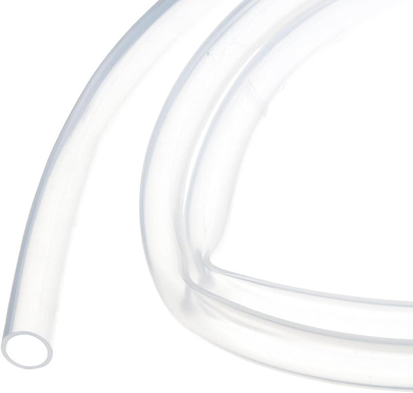 1m(3.3ft) 9mm(3/8") ID x 12mm(1/2") OD Clear Silicone Tubing, Industrial Plastic Tubing for Pump Siphoning Draining