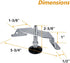 4PK, (71157E) POWERTEC Corner Leveling Feet Heavy Duty Adjustable Corner Bracket Levelers with Nylon Foot for Cabinets
