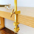 KAKURI 5" HATAGANE Small Bar Clamps for Woodworking, Metal Parallel Clamps Tool Set 2 Pcs, Brass Gold, Made in Japan