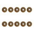 Tiazza 10Pcs Brass Backplate Washers for Classical Furniture Decoration & Hardware Accessories (Bronze)