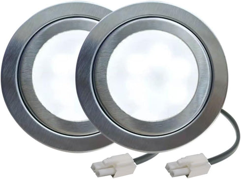 LIDESENMO 2-Pack 12V DC Kitchen Cooker Hood Light Bulb LED 1.5W for 60mm/2.50in
